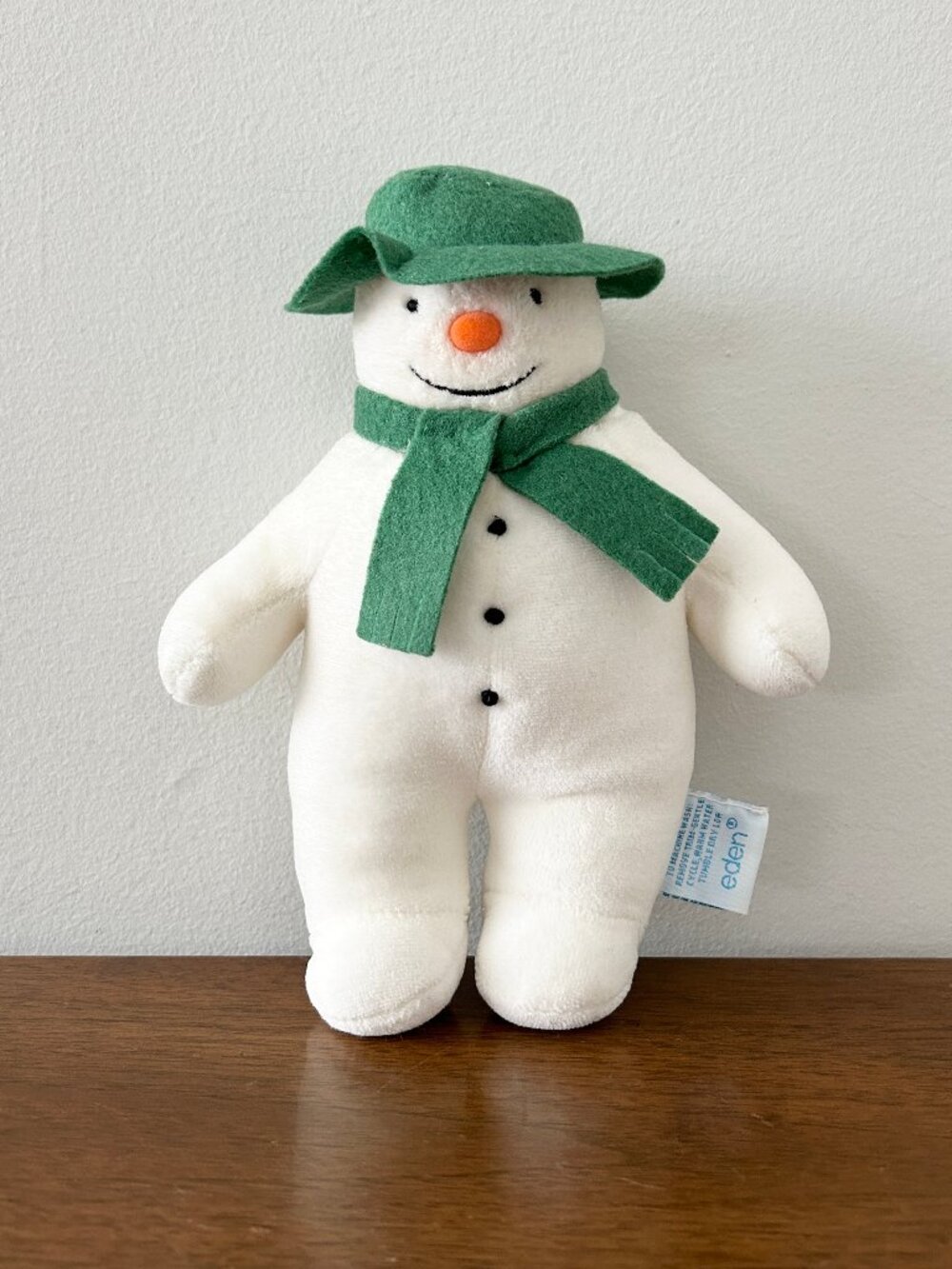 Vintage Eden THE SNOWMAN Plush Raymond Briggs 9” Stuffed Animal Toy Christmas